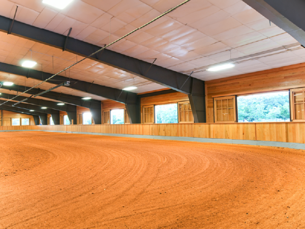 Steel riding arenas in Ontario with bright, low-maintenance interiors