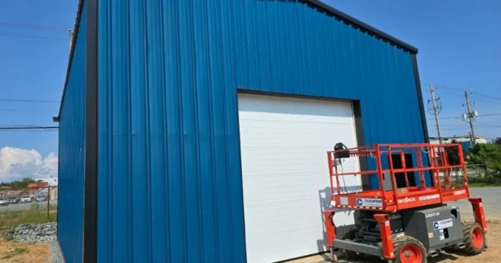 Blue Tower Steel Buildings prefab structure in Ontario representing detailed quote review and pricing transparency