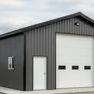 24X48X12 Steel Workshop Kit - Prefab Metal Shop