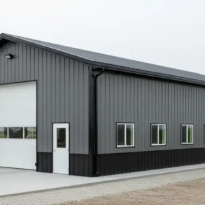 40X80X12 Steel Workshop Kit - Large Clear-Span Shop