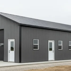 50X80X12 Steel Workshop Kit - Industrial Metal Shop