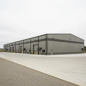 100x200x16 industrial-scale commercial steel building kit for large business operations.