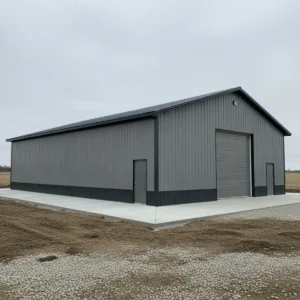 100x200x16 large metal barn steel building designed for enterprise-scale farming operations.