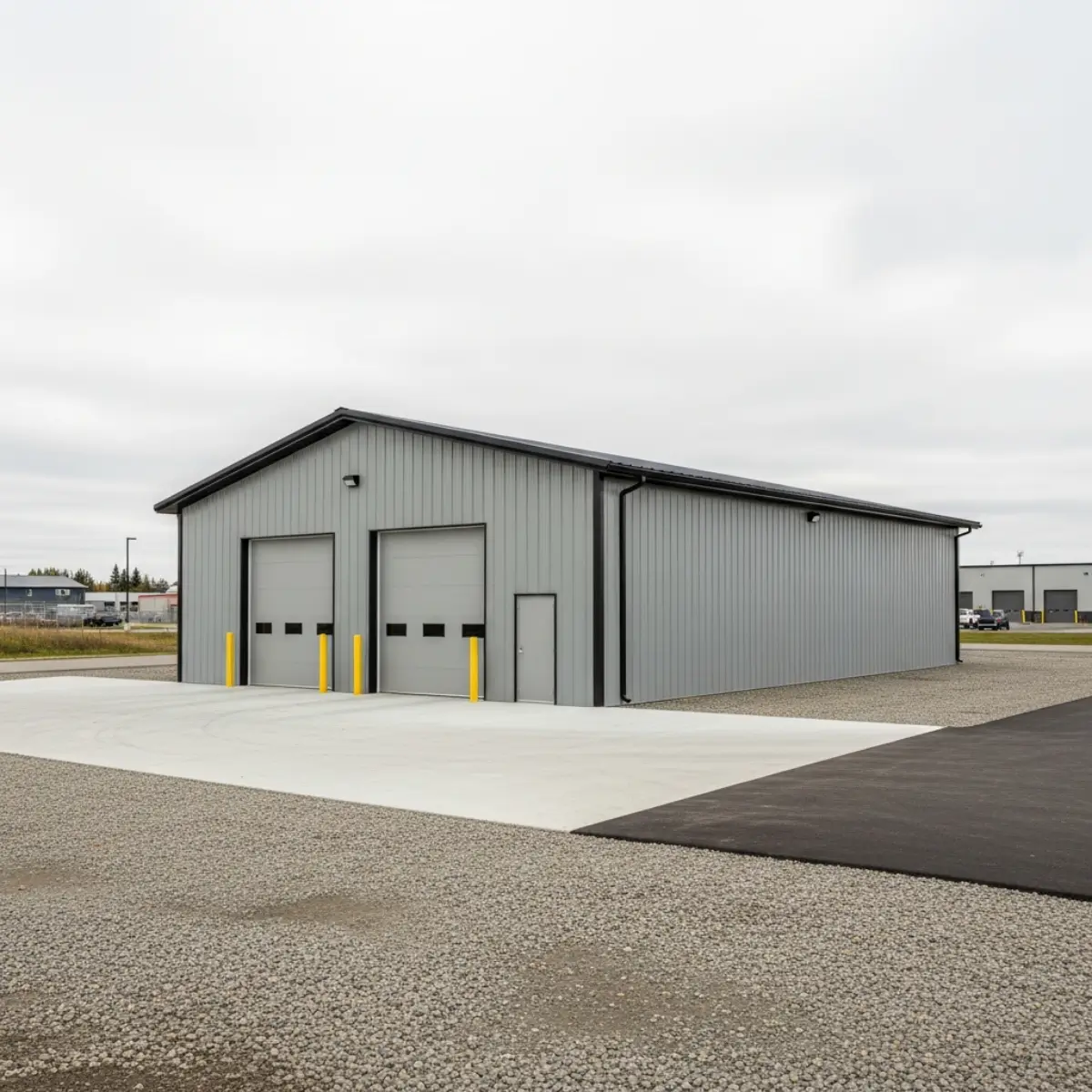 30x60x16 insulated commercial steel building kit for climate-controlled business use.