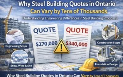 Why Steel Building Quotes in Ontario Can Vary by Tens of Thousands
