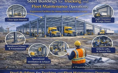 Steel Buildings for Trucking and Fleet Maintenance Operations