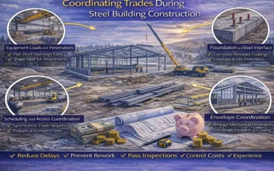 Coordinating Trades During Steel Building Construction
