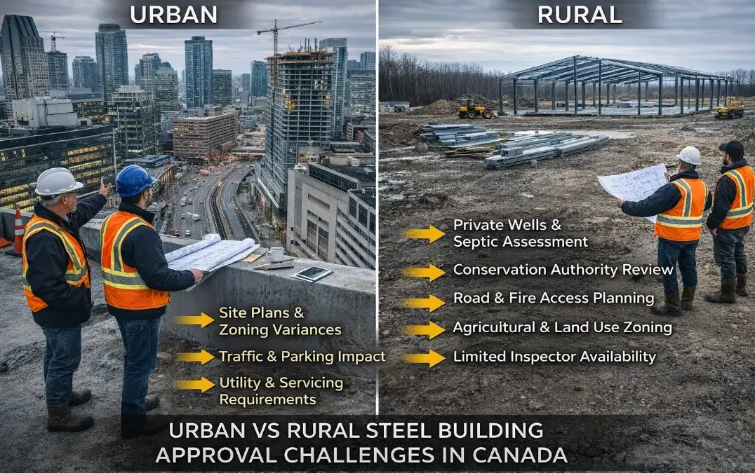 Urban vs Rural Steel Building Approval Challenges