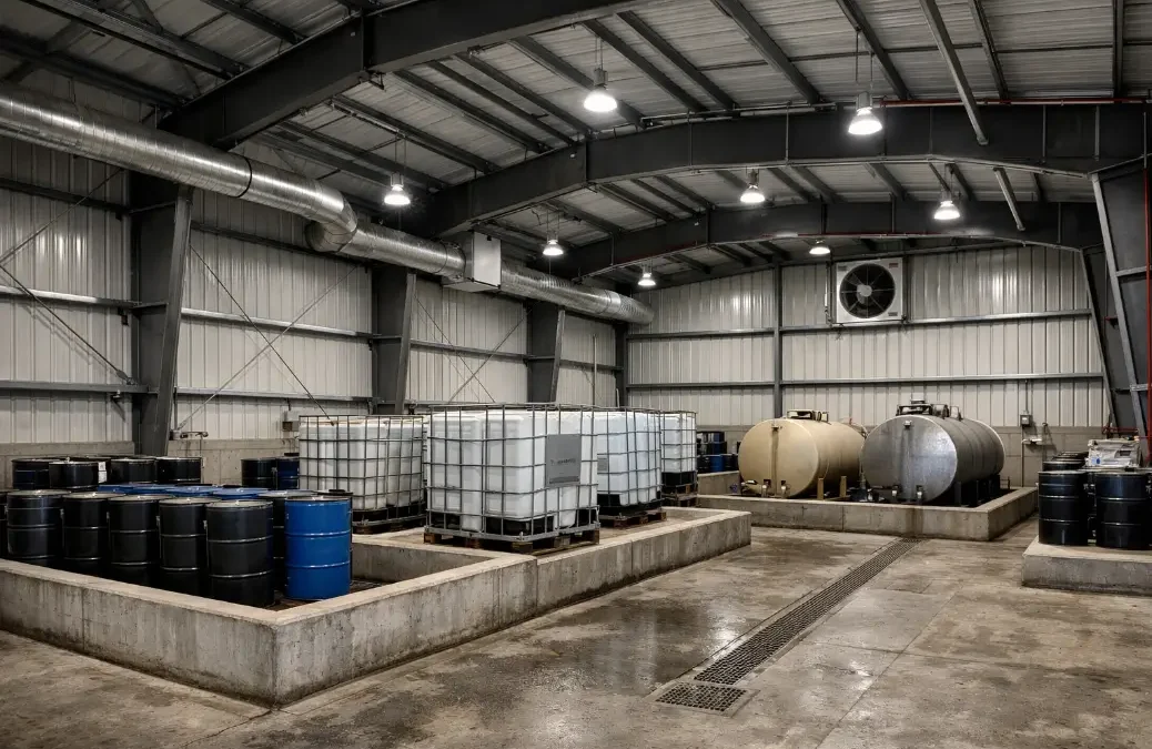 Steel Buildings for Hazardous Material Storage