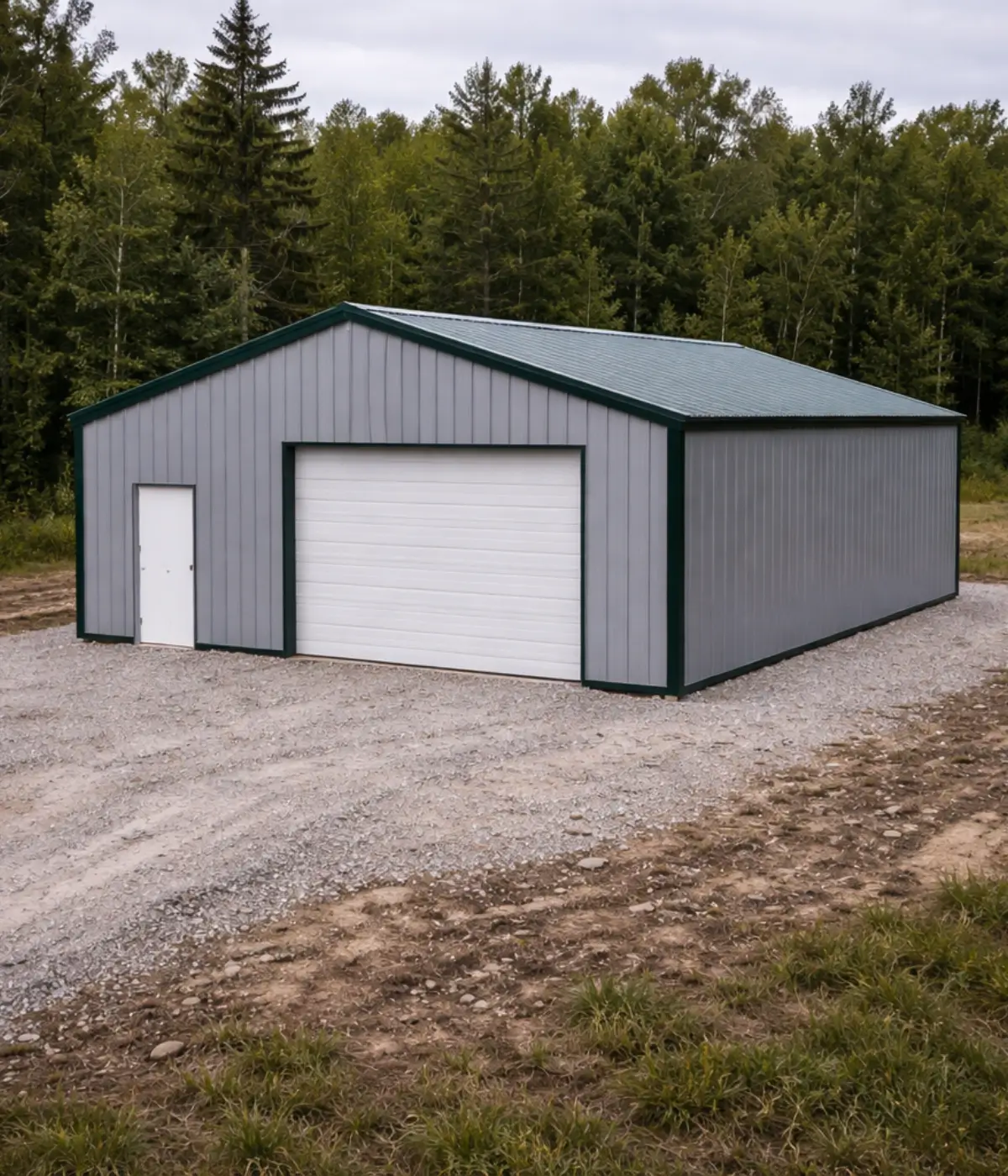 Steel building in Ontario showing how site conditions affect permit approval