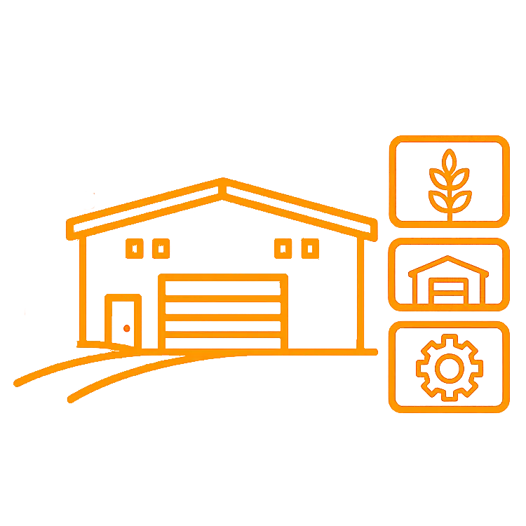 Building use and occupancy icon for Saskatchewan steel building permit review.