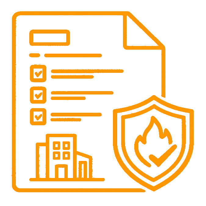 NFC 2020 icon for Saskatchewan steel building fire code context, access, occupancy, storage, and inspection coordination.