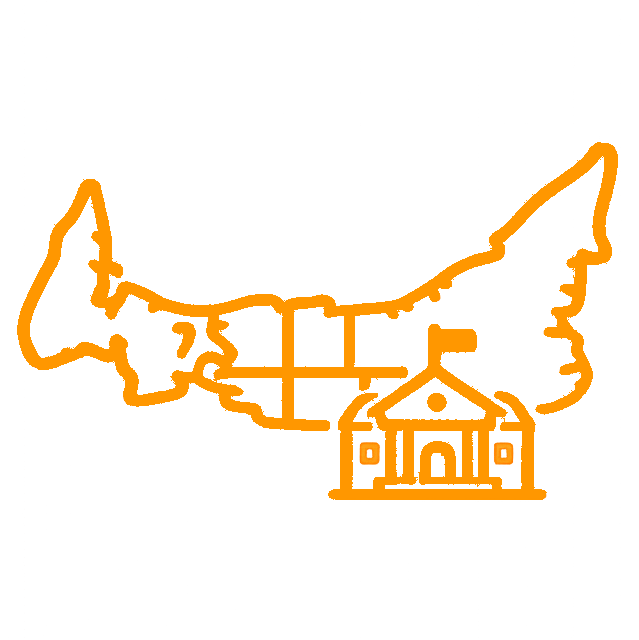 PEI Lands Division icon for steel building development permit and building permit responsibility outside certain municipal paths