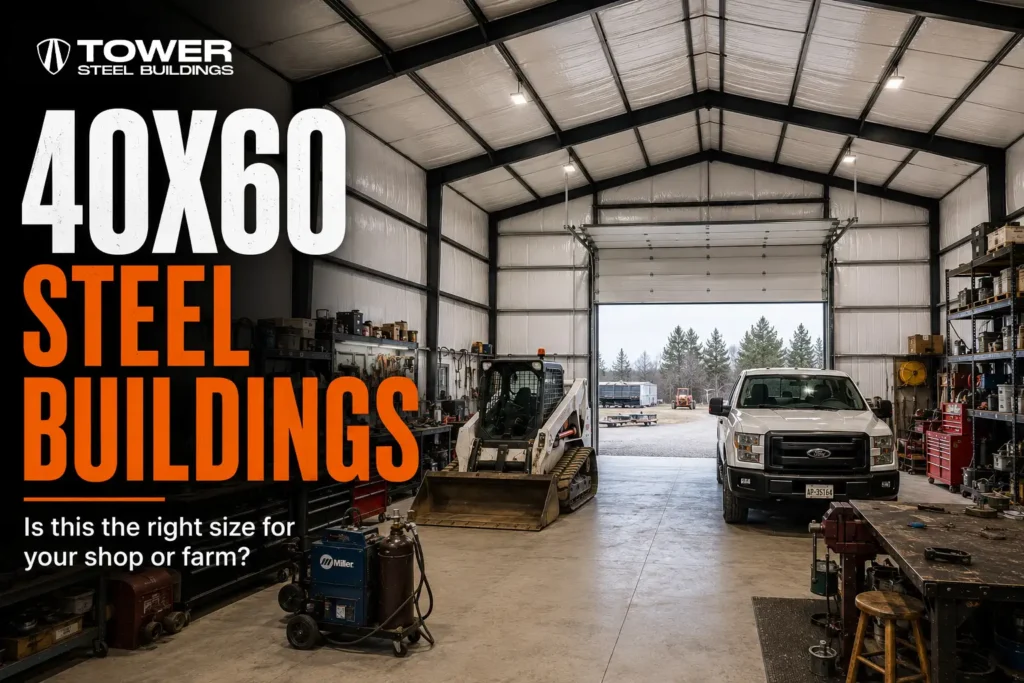 40x60 steel building Ontario shop and farm building