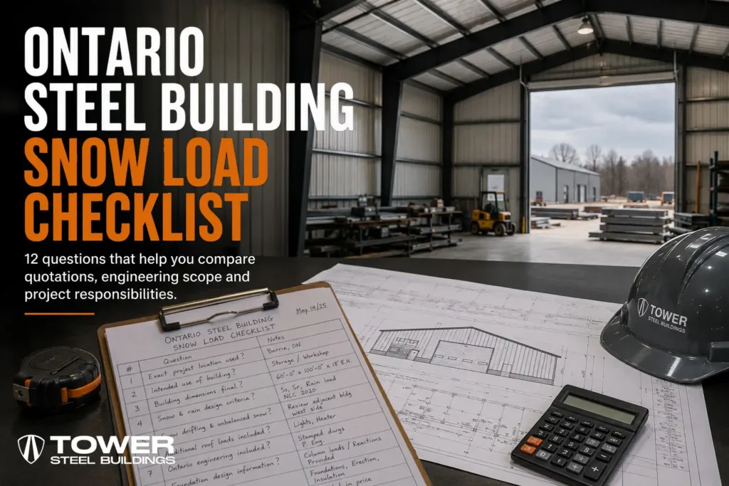 Ontario steel building snow load checklist