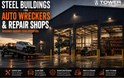 Steel Buildings for Auto Wreckers and Repair Shops in Ontario