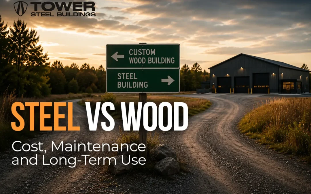 steel building vs wood building Ontario comparison for garages and workshops