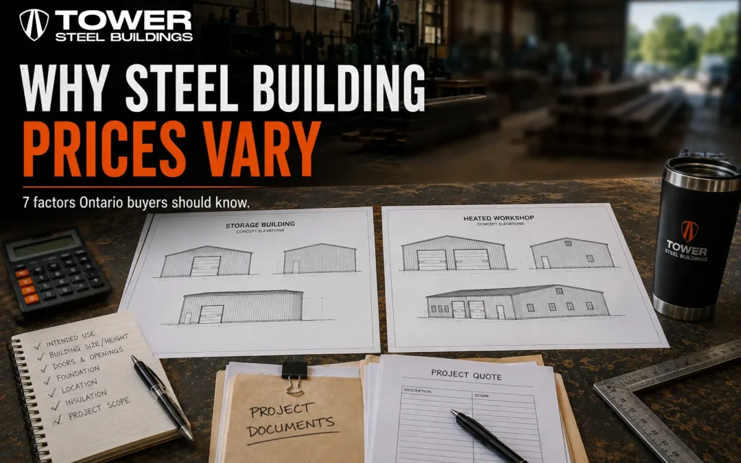 Steel building cost in Ontario 2026 pricing guide