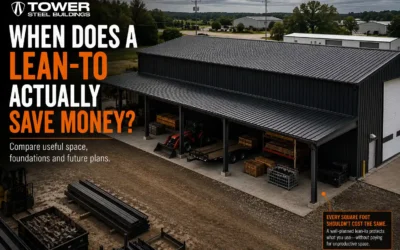 Steel Building Lean-To Designs: When They Save Money and When They Do Not